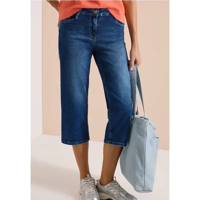 Wide Legs 3/4 jeans in Loose Fit