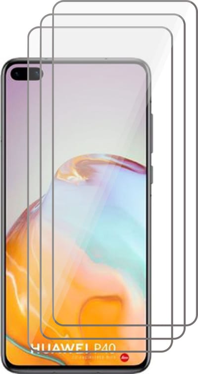 Screenprotector geschikt voor Huawei P40 - Screen Protector Glas - 3 stuks