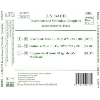 Janos Sebestyen - J.S. Bach: Inventions & Sinfonias (CD)