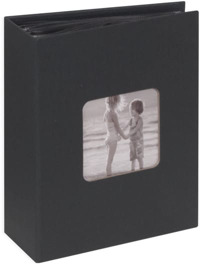 Fotoalbum insteek - SecaDesign Vita - 100 foto's 10x15 cm - Zwart - Linnenstructuur