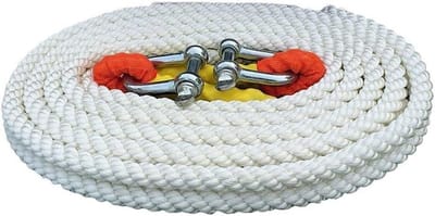 Sleepkabel Hoge Sterkte - Sleepband Lierband - Weg Herstel - Vierlaagse Verdikking - 3 meter - Zwart