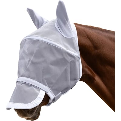 Vliegenmasker voor paarden met oor- en neusbescherming Waldhausen Premium