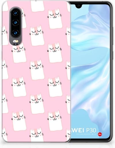 Huawei P30 TPU Hoesje Sleeping Cats