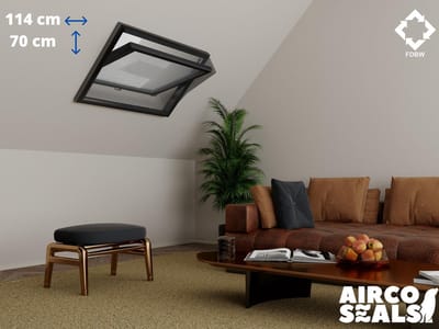 Insecten Hor Dakraam – 114 x 70 cm – Hor Geschikt voor Velux SK01 - Insect Raamhor - Vliegenhor – Velux Tuimelvenster Oplossing