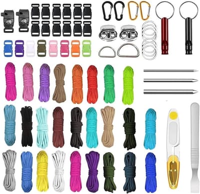 Paracord 550 Touw 4 mm - Multifunctioneel Nylon Koord voor Handwerken, Hondenriem en Kamperen - 3 m met 7 Kernen