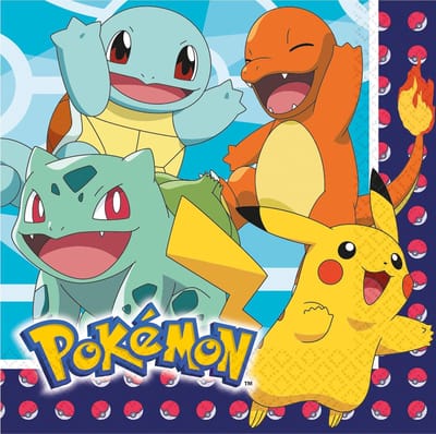BIGIEMME SRL - 16 Pokemon servetten van papier