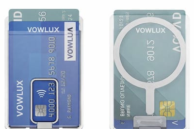 Transparante Magnetische Pasjeshouder – Geschikt voor iPhone 12/13/14/15/16/17 Air/Pro/Max/Plus - Voor 2 Pasjes Zilver klep