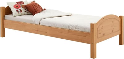 Massief Houten Bed - Bedframe Grenen - Slaapkamer Inrichting - Duurzaam Bosbouw - 90 x 200 cm - Wit