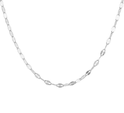 YO&NO - Ketting - Zilver - Anker - 2,2 mm -  42 cm - Sieraden vrouw - Gerhodineerd - Zilver 925