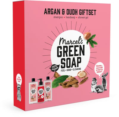 Marcel's Green Soap Geschenkset - Argan & Oudh - 3 stuks