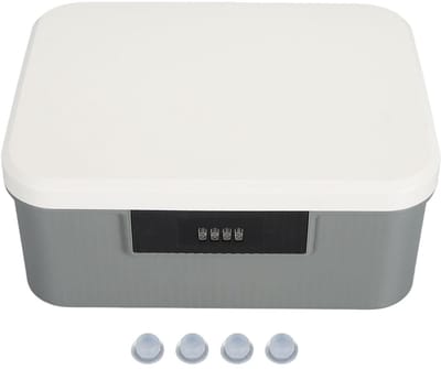 Dailygoods- Opbergdoos 9 Liter - Afsluitbaar met Cijferslot - Kras- en Vlekbestendig - Duurzaam ABS-Materiaal - Ruime Containerbak voor Garageopslag - Opbergkoffer