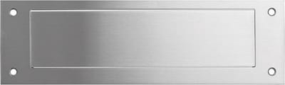 Tochtklep - RVS geborsteld - RVS - GPF - GPF9838.09 RVS mat geborsteld rechthoekig 350x100x2,5mm met vlakke naar binnenvallende klep
