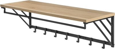 DailySupplies® Wandkapstok met Hoedenplank - Kapstok - Wandplank