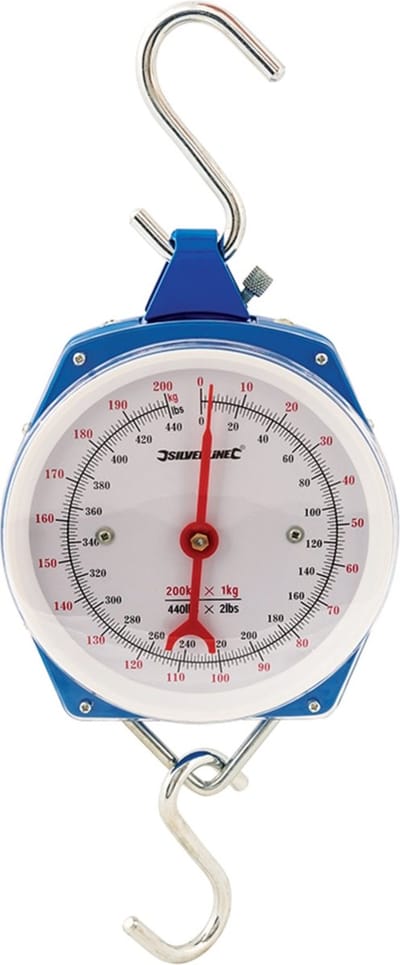 Silverline 'Heavy-Duty' Hangweegschaal (200 Kg)