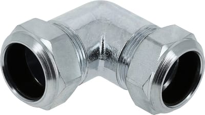 Bonfix Staalverzinkte knelfitting - Kniekoppeling 105 - 2 x knel - 22mm x 22mm