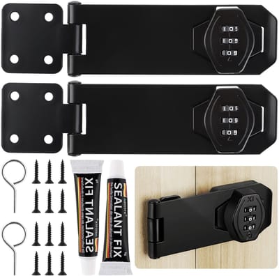 Dailygoods- Cijferslot 3-cijferig - Kastslot - Overval - Veiligheidsoverval - 2 Stuks - Hoogwaardig legeringsmateriaal