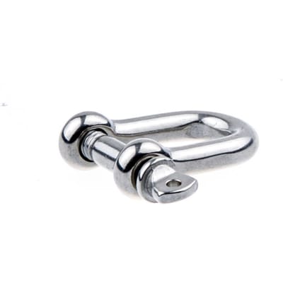 Schakel edelstaal recht 6 mm