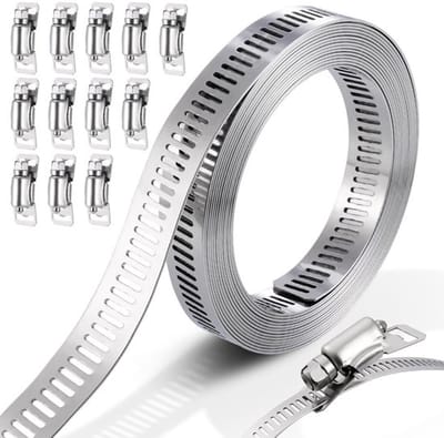 Dailygoody - Slangklem Kit - Diy Metalen Band - 3 Meter - Verstelbare