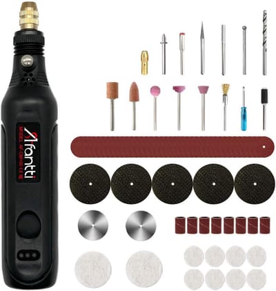 Multifunctioneel Gereedschap - Rotatiegereedschap Slijpmachine - Kleine Ambachten Projecten - 101 Accessoires - 380mAh Batterij - Zwart