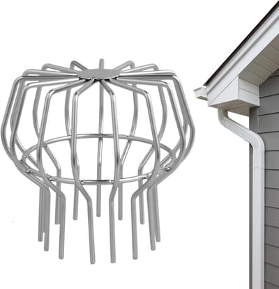 Afvoerrooster Buiten - Vloerfilter Beschermer - Voorkomt Verstoppingen - Roestvrij RVS Ontwerp - 110 mm - Zilver