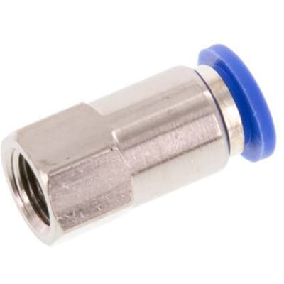 8mm x G1/8'' Messing/PA 66 Insteekfitting Binnendraad NBR [2 Stuks]