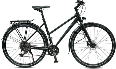 Rabeneick TS5 Lite 28 Inch Stadsfiets - Lichtgewicht Fiets - Shimano 9 Versnellingen - Schijfremmen - 50cm Frame - Voor Dames en Heren - Zwart