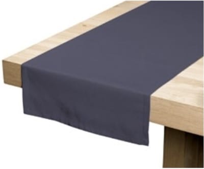 Marino Tafelloper grijs zwart 41x145cm