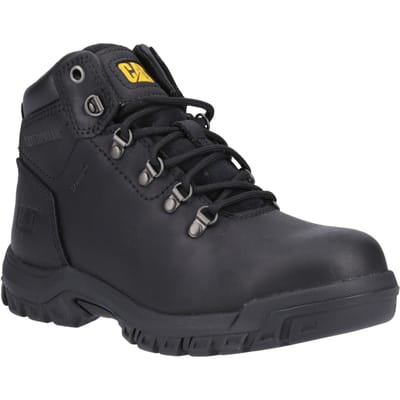 Caterpillar Mae Leather Vrouwen Zwart Veiligheidslaarzen