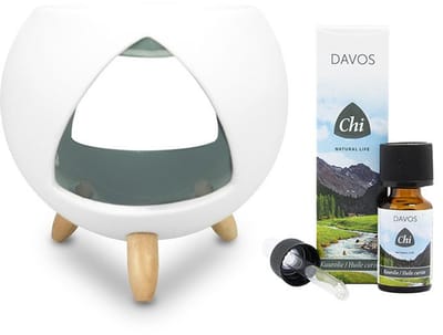 Chi natural life - Aromabrander - cozy - davos air olie 10 ml
