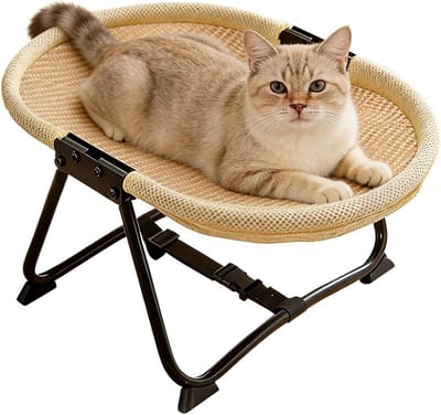 Outdoor hondenbed, draagbaar, opvouwbaar, wasbaar, antislip bed, 22,44 x 16,14 x 10,23 inch hondenbed buiten | voor katten kitten puppy buiten camping reizen slaap rust