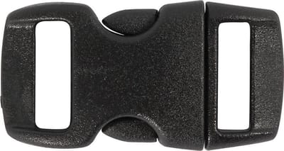 Klik sluiting, L: 29 mm, B: 15 mm, gatgrootte 3x11 mm, zwart, 4 stuk
