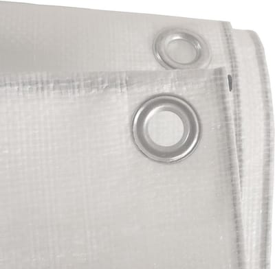Geweven Zeil - Afdekzeil Sterk - Bescherming Buiten - Waterdicht UV-bestendig - 3 x 5 meter - Wit