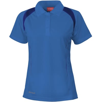 Spiro Dames/dames Sport Team Spirit Performance Polo Shirt (Royal/Navy)