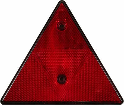Benson Driehoekige reflector - rood - 15,5 cm - E4-gekeurd - 2 bevestigingsgaten