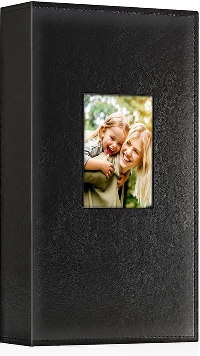 Dailygoods- Fotoalbum 10 x 15 - 300 Hoesjes - PU-leer - Waterdicht - Zuurvrij - Elegant Ontwerp - 50 Vellen/100 Pagina's - Fotoboek