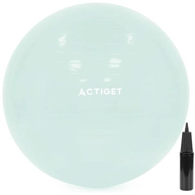 Actiget® Fitnessballen - Yoga Bal - Pilates - Zwangerschap - Met Pomp - PVC -Mint - 150 Kg - 65 Cm