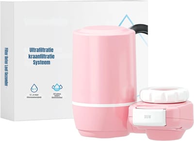 RVV® Waterfilter kraan - Waterfilter - Roze - ‎8cm x 19cm x 18cm