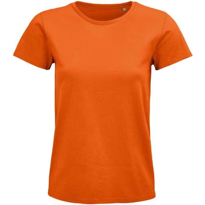 SOLS Dames/Dames Pioneer Organic T-shirt (Oranje)