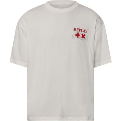 Replay Heren Martin Garrix Katoenen Oversized T-shirt (Wit)