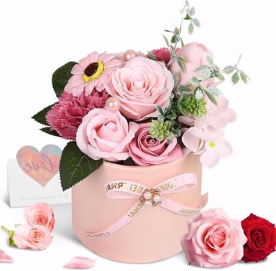 Eternal Roses in Geschenkdoos - Geparfumeerde Bewaarde Infinity Rozen voor Vrouwen, Romantisch Cadeau voor Moederdag, Verjaardag en Valentijnsdag (Roze)