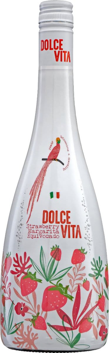 Dolce Vita Strawberry Margarita 0,0% cocktail (0,75L x 6 flessen)