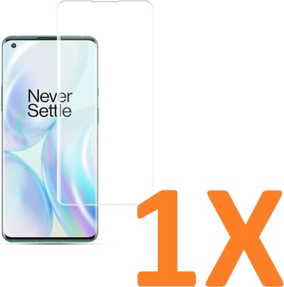 Screenprotector Glas - Tempered Glass Screen Protector Geschikt voor: OnePlus 8 Pro - 1X