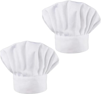 Koksmuts 2 stuks - Professionele kleding - Hygiënisch koken - Verstelbare pasvorm - Uniseks - Wit