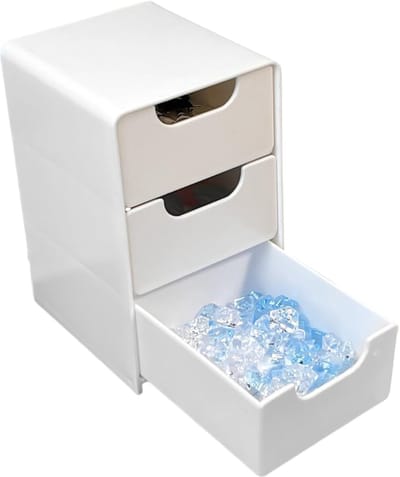 Bureau Organizer - Opbergbox Lades - Werkplek Organiseren - Drielaags Ontwerp - 13x8x9 cm - Wit