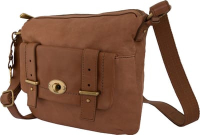 Handtas Fossil Wmns Schoudertas Mason Top Zip Camel Bruin - UNI