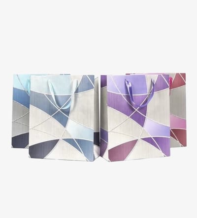 8 x Luxe papieren cadeautassen - 23*18*8cm – Stevig & Herbruikbaar – Verschillende Kleuren en Prints – Cadeau & Geschenktas
