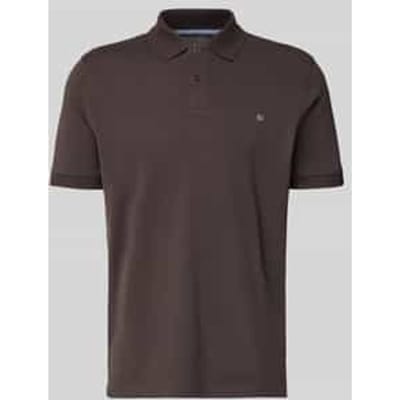 regular fit poloshirt met stitching