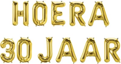 Foil balloon kit - Hoera 30 jaar