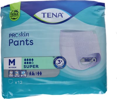 TENA Proskin Pants super - Medium- 4 x 12 stuks voordeelverpakking