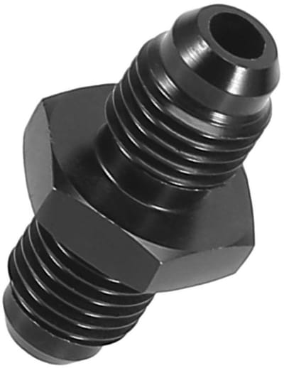 Store_7 - Mannelijke naar Mannelijke Flare Reducer Koppeling - Aluminium - Zwart